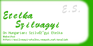 etelka szilvagyi business card